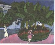 Ernst Ludwig Kirchner Albertplatz in Dresden oil on canvas